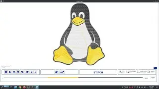 Inkstitch - Re-Digitizing Tux with v2.2.0