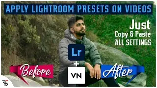 How to apply Lightroom presets to video || Import Lightroom presets on vn video editor || DNG TO LUT