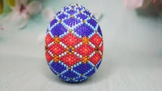 МК Яйцо. Мозаичное плетение. Часть 3/5