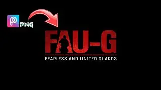 How to make FAU-G Text Png [Logo] In PicsArt application | Manas Photo Editing