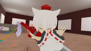 VRChat-Hanging out with mute friends.