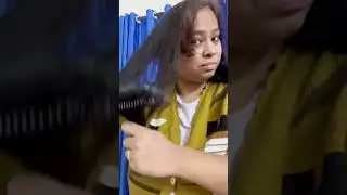 How I Straighten My Hair in Just 5 Mins #shorts #shortvideo #youtubeshorts #straightenhair #hairstyl