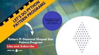 How To Create Diamond Shaped Star Pattern Program ​(Python Program)