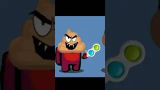 Among Us Pop It Какашка vs mini Among Us Какашка