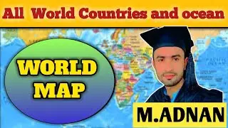 World map compelet | world Countries and ocean #study #geography #world map