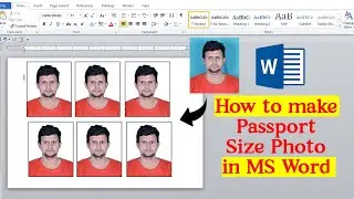 How to Make a Passport size photo in Ms word || How to Make Printable Passport Size Photo in Ms word