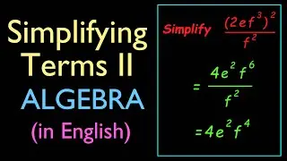 Simplifying terms Part II/Algebra/Secondary Math course(in English)