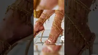 WOW 😲 BEAUTIFUL BRIDAL FLATE SANDALS🥀💖 #bridalsandals #slipper