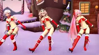 【MMD】Suki Yuki Maji Magic | IA Bikini Xmas feat. Luka & Haku