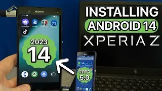 Installing Android 14 on the Xperia Z (Custom ROM)
