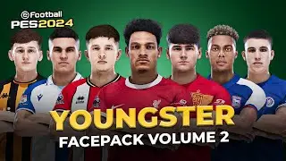 Youngster Facepack Vol. 2 - Football Life 2024 & PES 2021 (PC MOD)