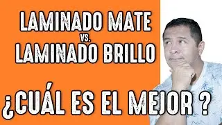 ✅Laminado Mate vs.  Laminado Brillo: ¿Cuál es el Mejor para tu Proyecto?🎁 🔴