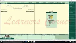 Sales Tax Ledger Creation in Tally  ERP 9 Version 5.5