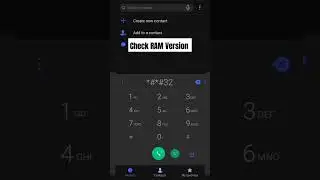 Secret Code||Check Ram Version 2024#secretcode #ram #version #tricks