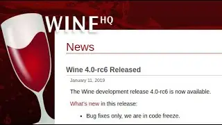 Wine-4.0-rc6  install and review