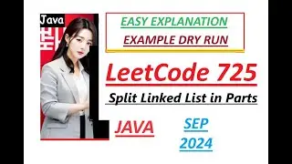 Split Linked List in Parts | Leetcode 725 | Java Code | Developer Coder