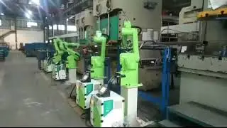 Robot for stamping press machine