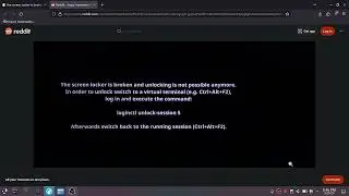 KDE Plasma Screen Locker Broken (how to fix)