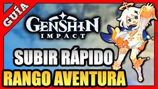 ⭐ Cómo SUBIR RÁPIDO el RANGO de AVENTURA || Genshin Impact Español