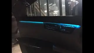Подсветка салона на Mercedes W221 - Рест до рест Amber Light