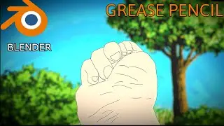MANO ESTILO ANIME ANIMATION 2D [BLENDER GREASE PENCIL] PT 1