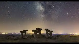 Time Lapse of a Starry Sky over the Ancient City of Blaundus