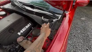 Replacing my cowl panel on my Dodge charger RT🍷