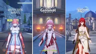 Walking In Genshin Impact vs Honkai Starrail Vs Wuthering Waves
