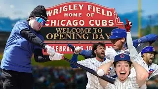 I Hit Baseballs at WRIGLEY FIELD! (CUBS HOME OPENER)