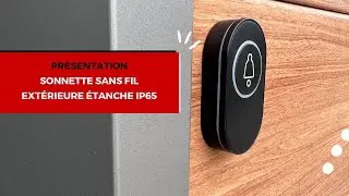 Sonnette sans fil extérieure étanche IP65 noire : démonstration