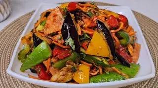 I have never eaten such delicious eggplants! A recipe worth a million! Eggplants with pepper.