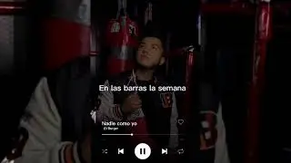 El Burger - Nadie como yo (Lyric Video)