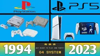 Evolution of Playstation Consoles & Handhelds 1994-2023 4K
