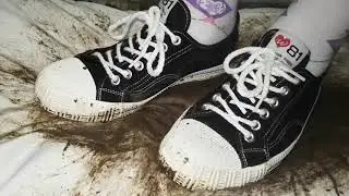 Dirty muddy shoes trample your brand new pillow