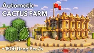 Minecraft CACTUS FARM Tutorial [1.21] - MINECRAFT TUTORIAL