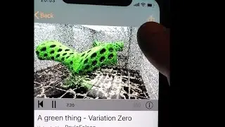 A green thing - Shader done in Material Maker - Running in iOS Shadertoy App