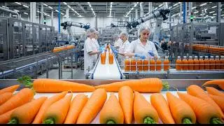 Inside a Mega Food Factory How Millions of Carrots are Turned Into Juice (Full Process)
