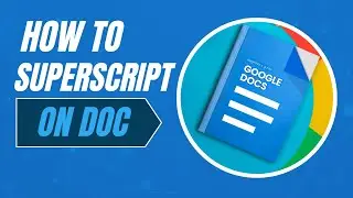 How To Superscript In Google Docs
