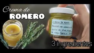 Crema casera de ROMERO 🌿| Con aceite de oliva y cera de abeja | RECETA RÁPIDA