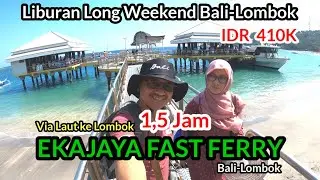 AMAZING...‼️THE SENSATION OF RIDING THE EKA JAYA FAST FERRY FROM PADANG BAI TO SENGGIGI LOMBOK