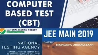 JEE MAIN 2019 Online Exam (New Pattern), Demo Test by NTA, CBT Computer Based Test