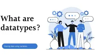 What are datatypes(char and boolean)?