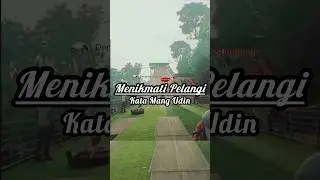 Cara Menikmati Pelangi | #pelangi #hujan #deniardychannel #quotes #shorts #katamangudin