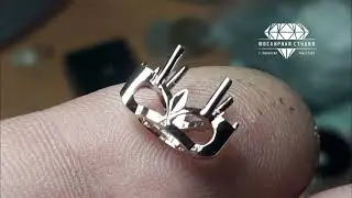 Изготовление кулона с драгоценными   камнями.  