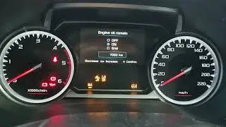 Isuzu D- Max Service Maintenance Oil Life Reminder Reset