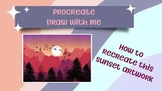 Create a PROCREATE 🔴 landscape design FOR BEGINNERS [ easy TUTORIAL ]