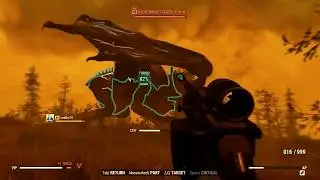 Fallout 76: Killing a Scorchbeast Queen