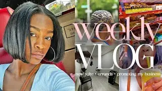 Weekly Vlog | New Suite | Promoting my Business | Errands