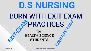 BURN WITH EXIT-EXAM PRACTICES @DSNursing #nursing #education #exam #coc #interview