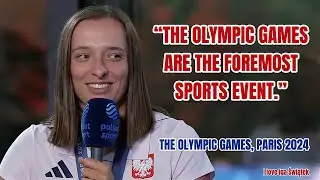 Interview with Iga🎤 (part 1) after the medal ceremony🥉Paris🇫🇷03.08.2024 